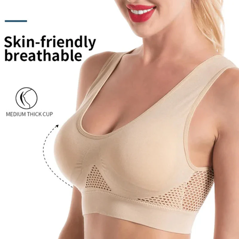 Mesh Breathable Sports Bra - Image 3