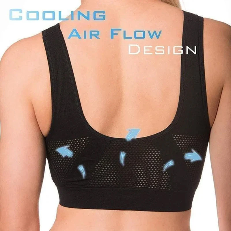 Mesh Breathable Sports Bra - Image 4