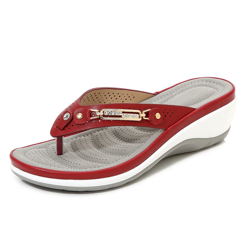 Metal Buckle Beach Flip Flops - Image 11