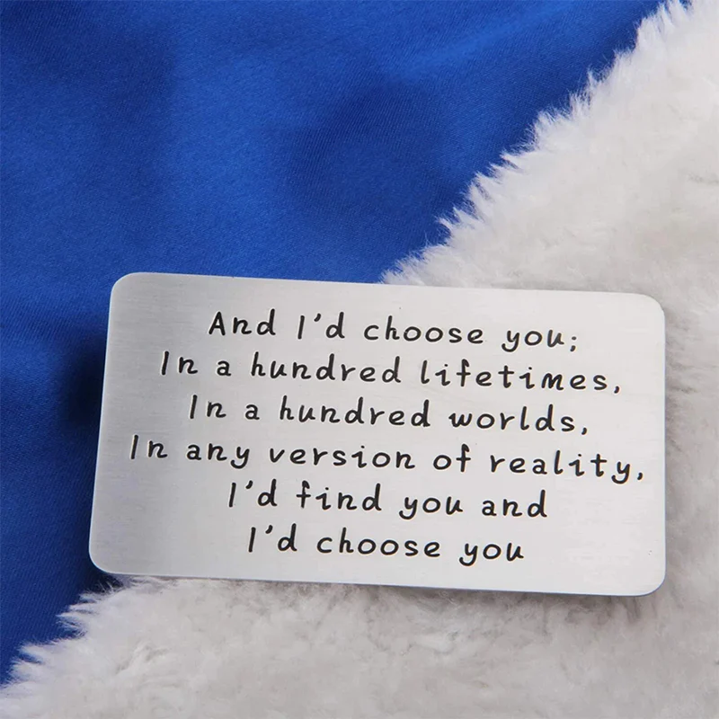 Metal Engraved Card - Message of Love - Image 7