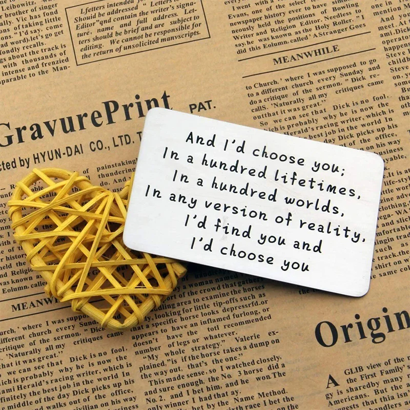 Metal Engraved Card - Message of Love - Image 8