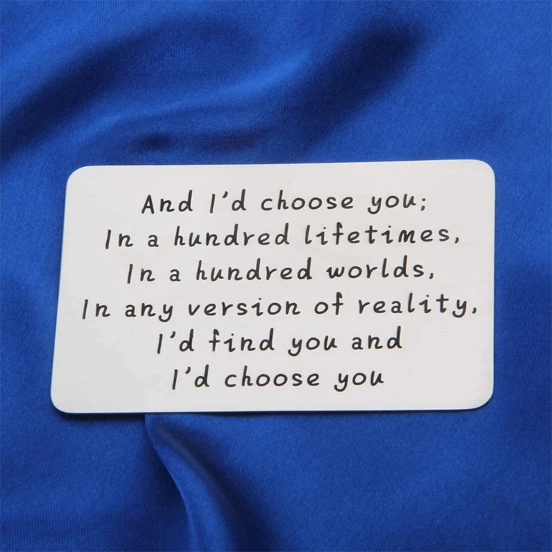 Metal Engraved Card - Message of Love - Image 9