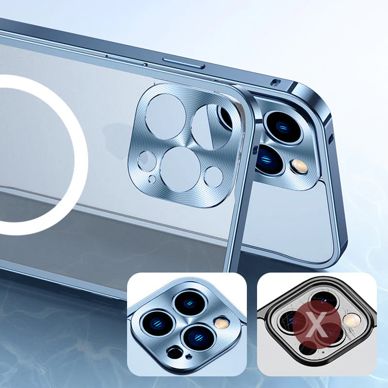 Metal Frame Magnetic Charging Case For iPhone - Image 4