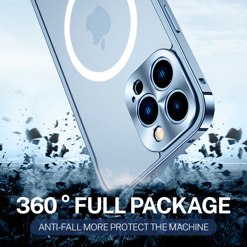 Metal Frame Magnetic Charging Case For iPhone - Image 5