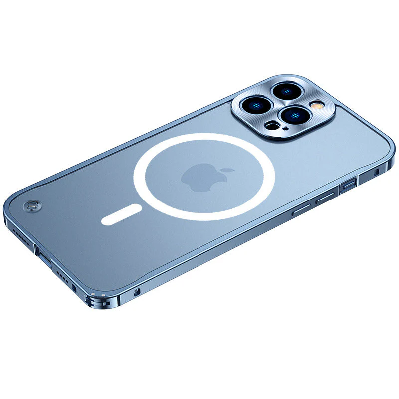 Metal Frame Magnetic Charging Case For iPhone - Image 7