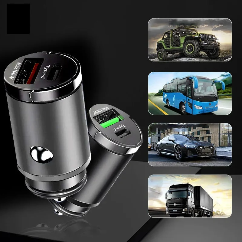 Metal Pull-Ring Invisible Fast Car Charger - Image 11