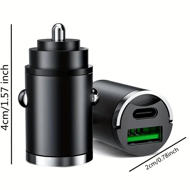 Metal Pull-Ring Invisible Fast Car Charger - Image 14
