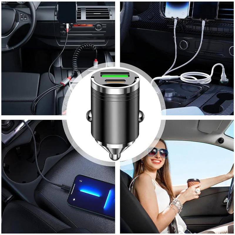 Metal Pull-Ring Invisible Fast Car Charger - Image 6