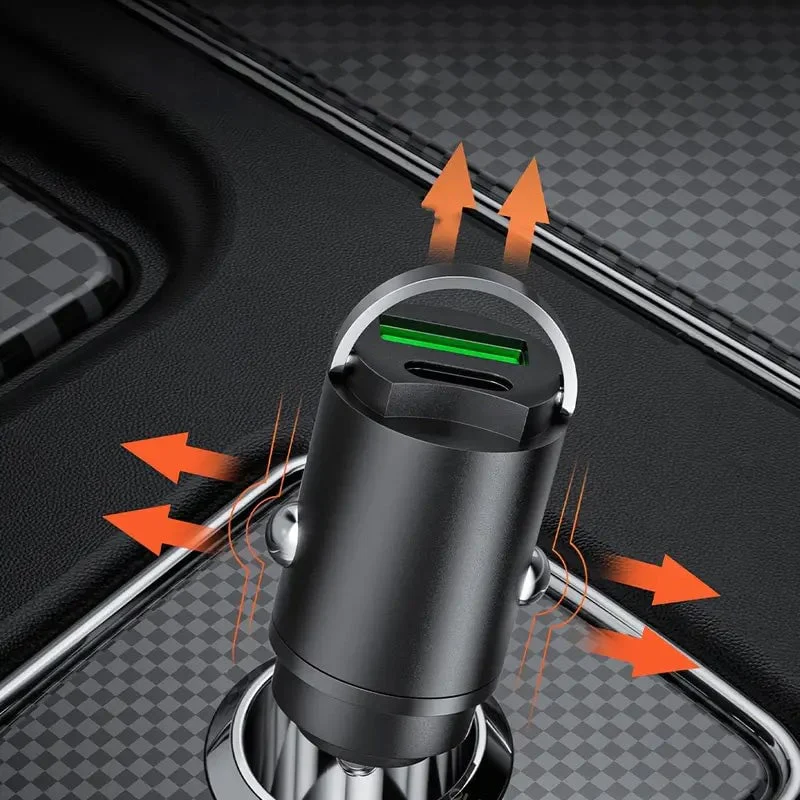 Metal Pull-Ring Invisible Fast Car Charger - Image 8