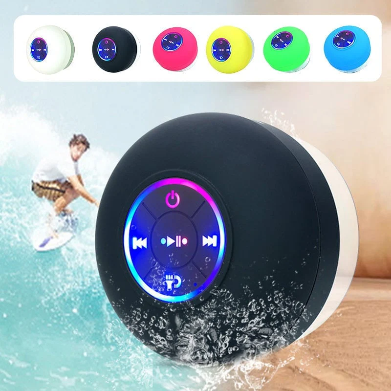 Mini Bluetooth Shower Speaker With Led Light - Image 2