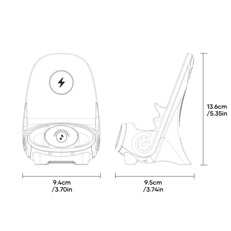 Mini Wireless Fast Charger Phone Holder - Image 11