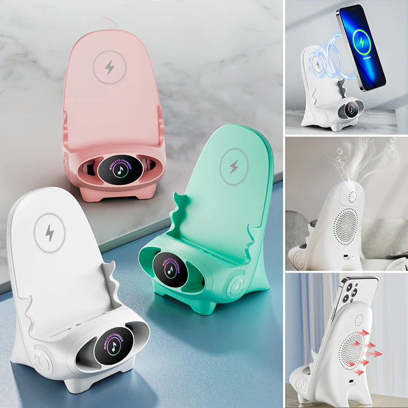 Mini Wireless Fast Charger Phone Holder - Image 2