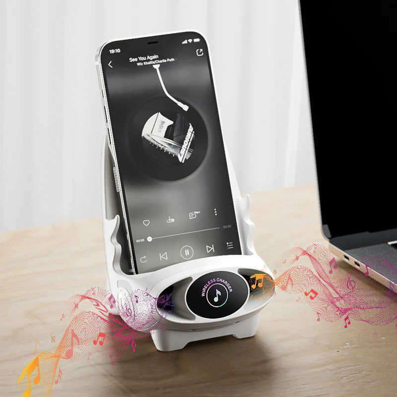 Mini Chair Wireless Fast Charger Multifunctional Phone Holder - Image 11