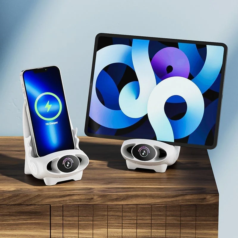 Mini Chair Wireless Fast Charger Multifunctional Phone Holder - Image 4