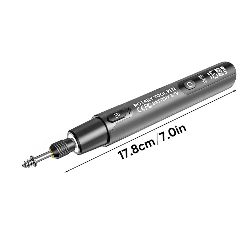 Mini Electric Rotary Tool Set with LED Light & Digital Display - Image 11