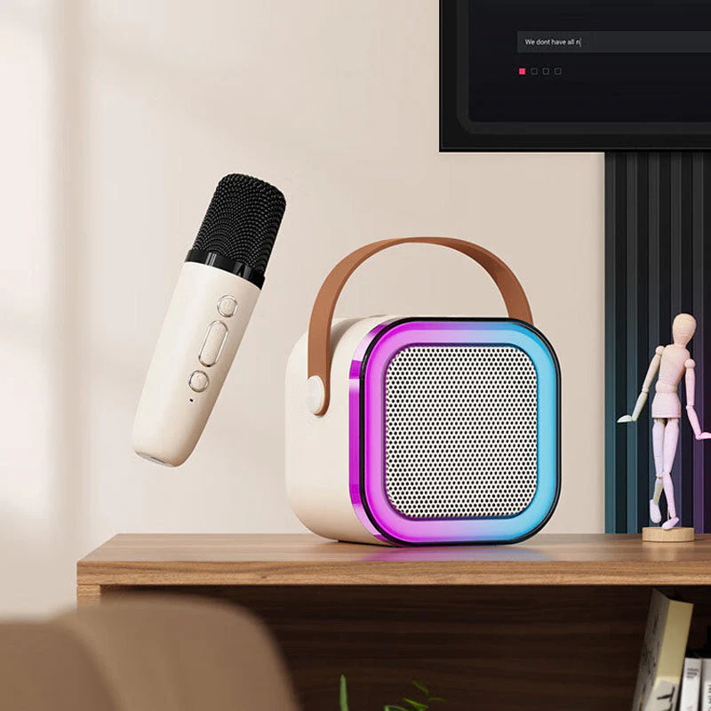 Mini Karaoke Machine with Wireless Microphones - Image 12
