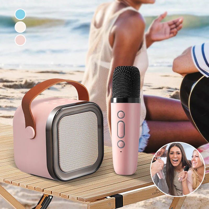 Mini Karaoke Machine with Wireless Microphones - Image 14
