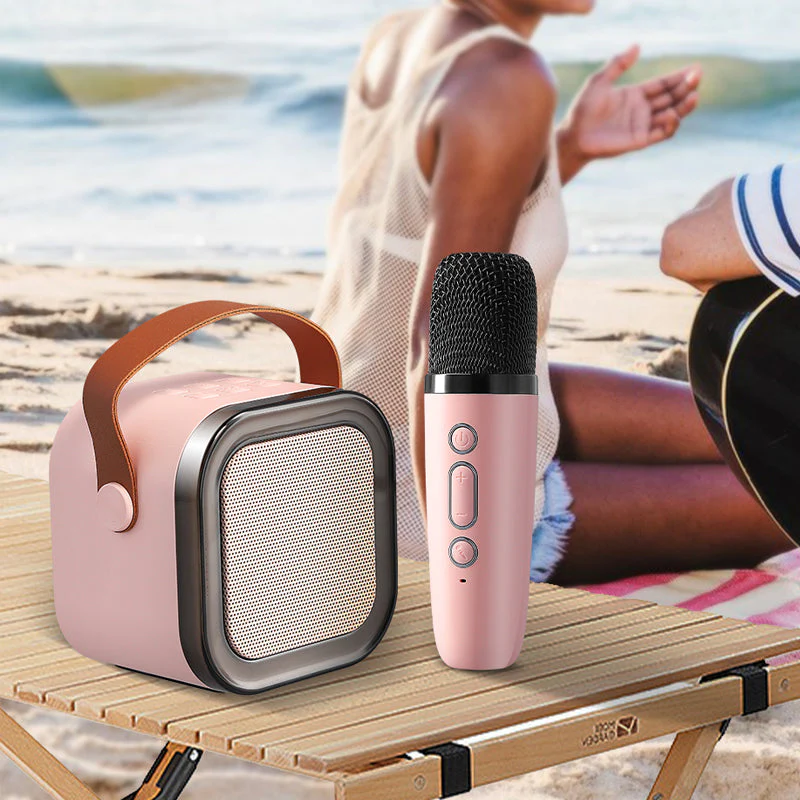 Mini Karaoke Machine with Wireless Microphones - Image 9