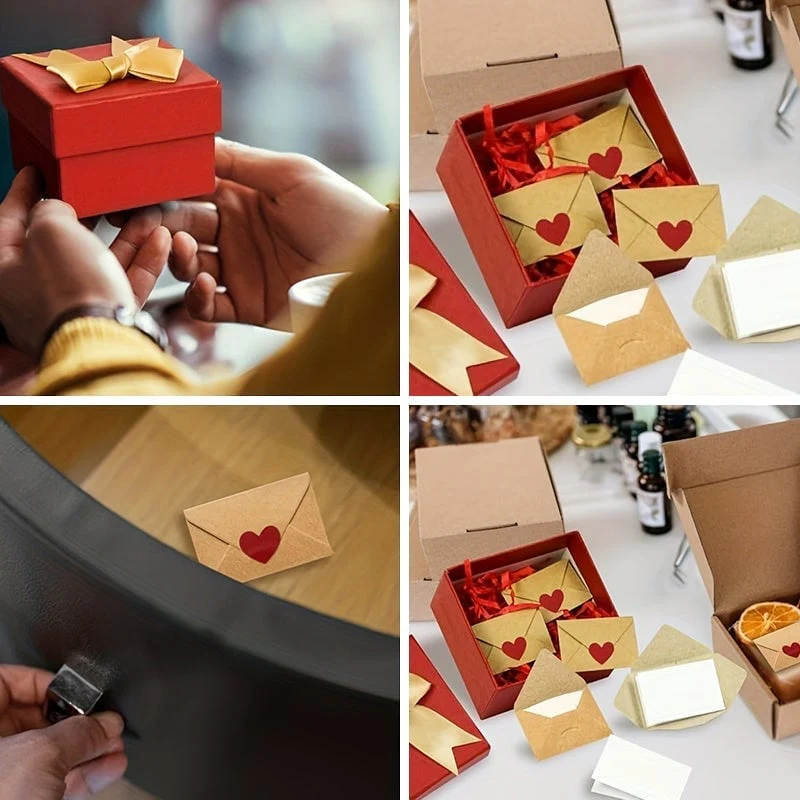 Mini Love Envelope & Heart Sticker Set - Image 8