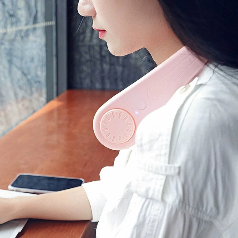 Mini Portable Neck Hanging Fan - Image 2