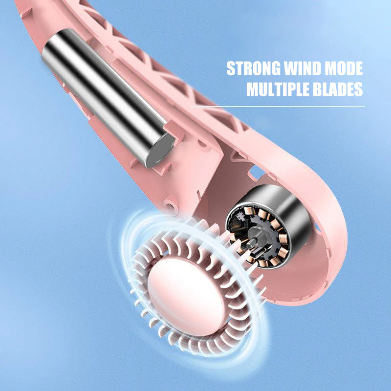 Mini Portable Neck Hanging Fan - Image 5