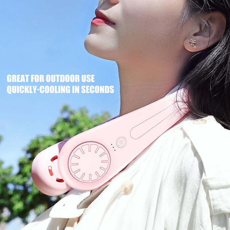 Mini Portable Neck Hanging Fan - Image 6