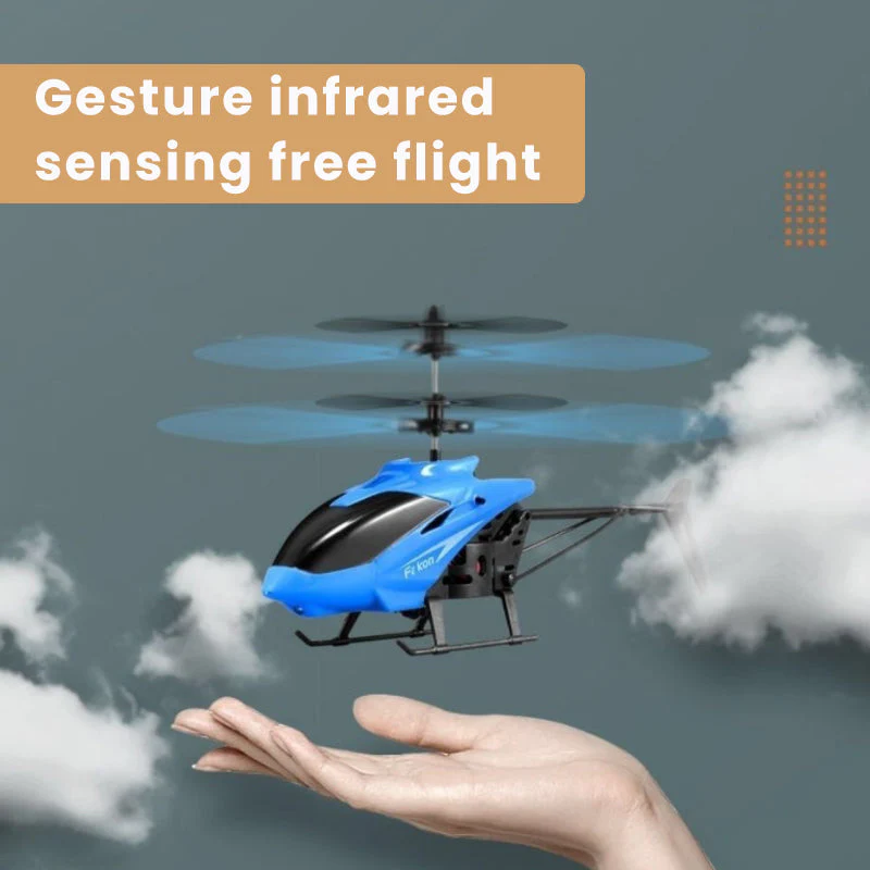 Mini RC Infraed Induction Helicopter Toy - Image 12