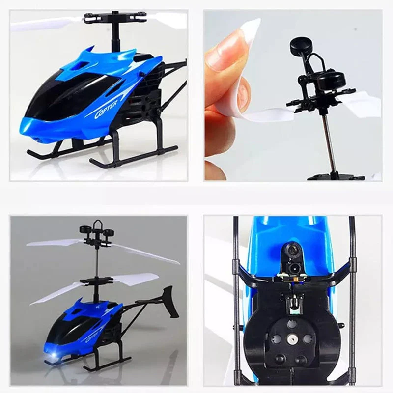 Mini RC Infraed Induction Helicopter Toy - Image 13