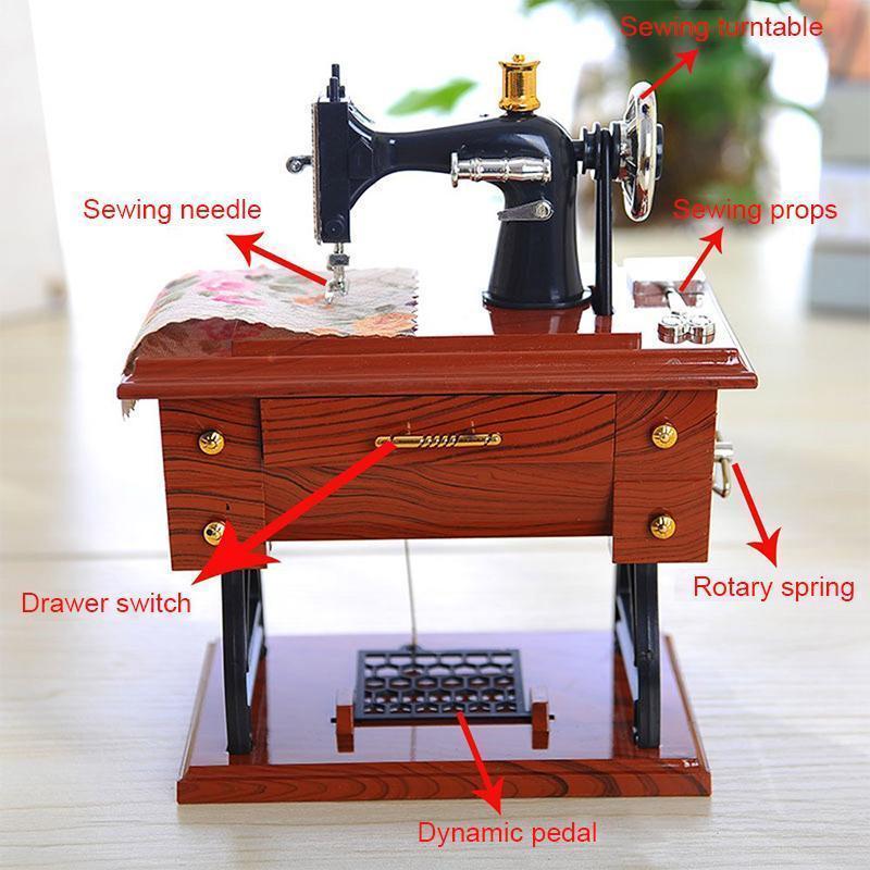 Mini Sewing Machine Music Box - Image 2