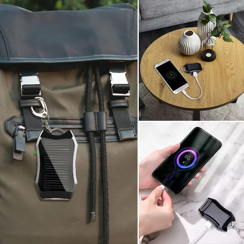 Mini Solar Power Bank Keychain - Image 10