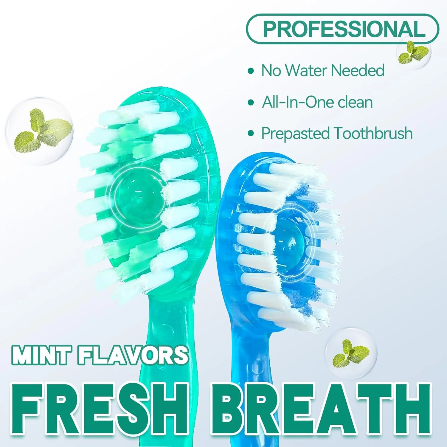 Mini Toothbrush 5 in 1 Tool (Toothpaste + Floss + Pick + Tongue Scraper) Portable Travel Set - Image 7