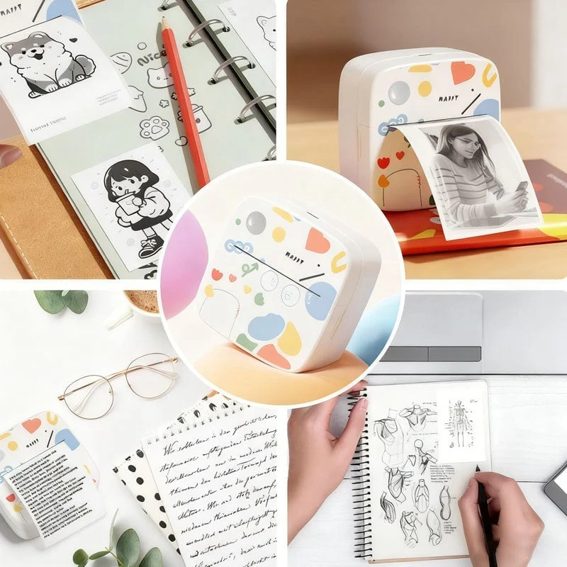 Mini Wireless Bluetooth Label Printer - Image 12