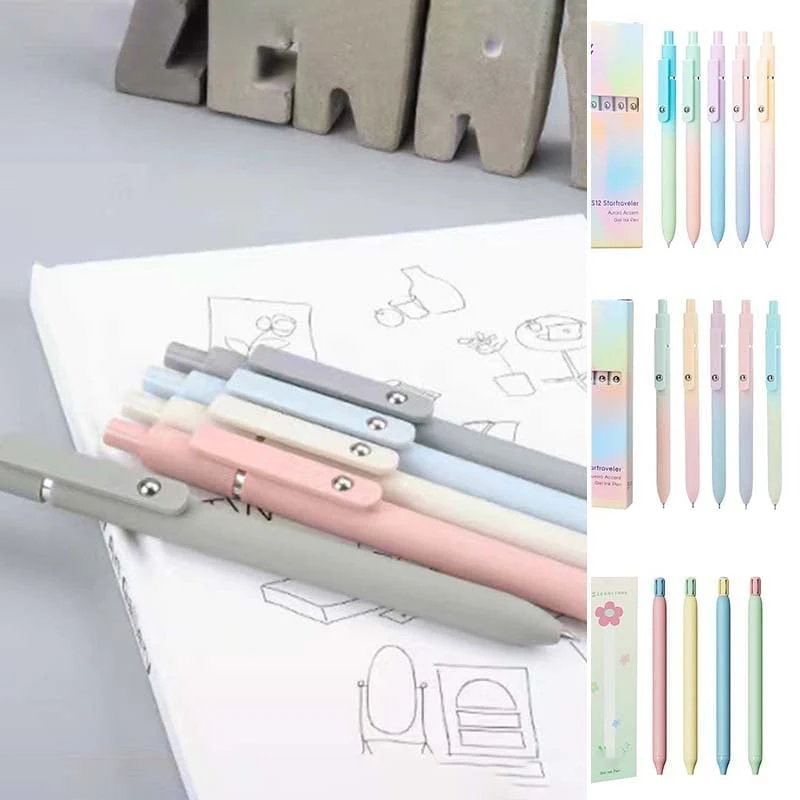 Minimalist Press Type Quick Drying Carbon Gel Pens - Image 16