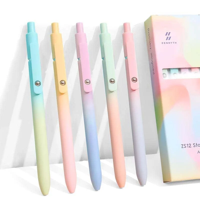 Minimalist Press Type Quick Drying Carbon Gel Pens - Image 2