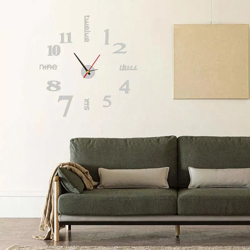 Modern DIY Punch-Free Wall Clock - Image 12