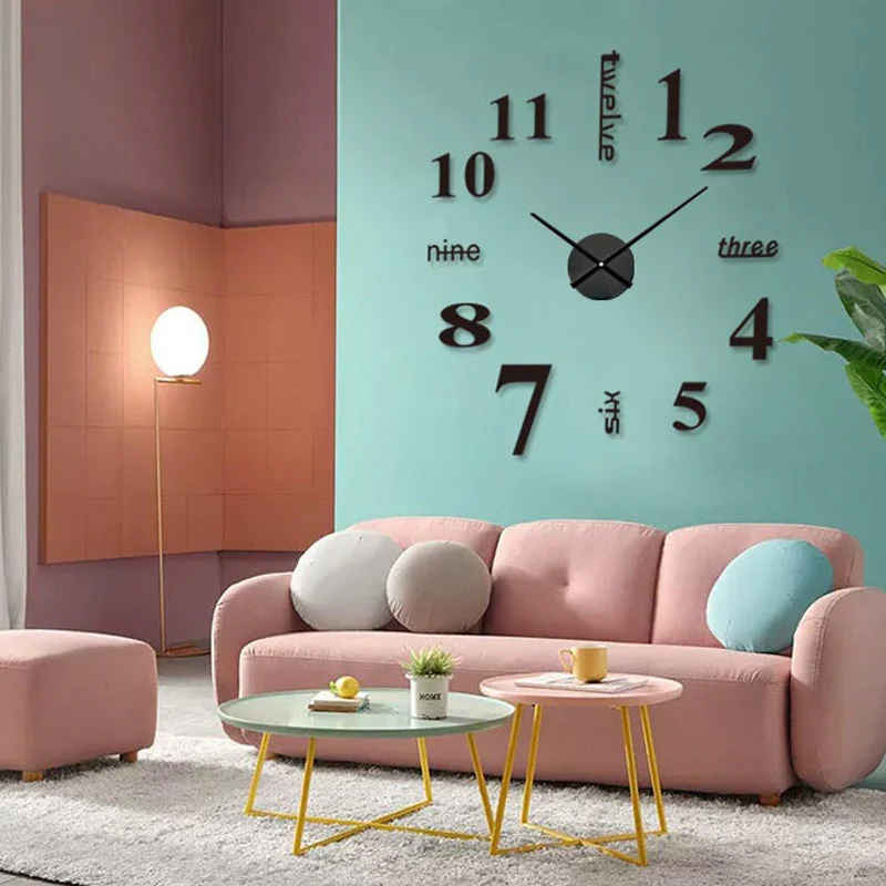 Modern DIY Punch-Free Wall Clock - Image 4
