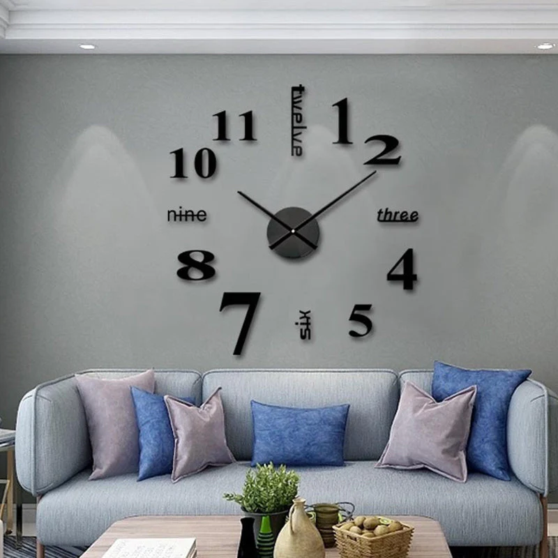 Modern DIY Punch-Free Wall Clock - Image 6