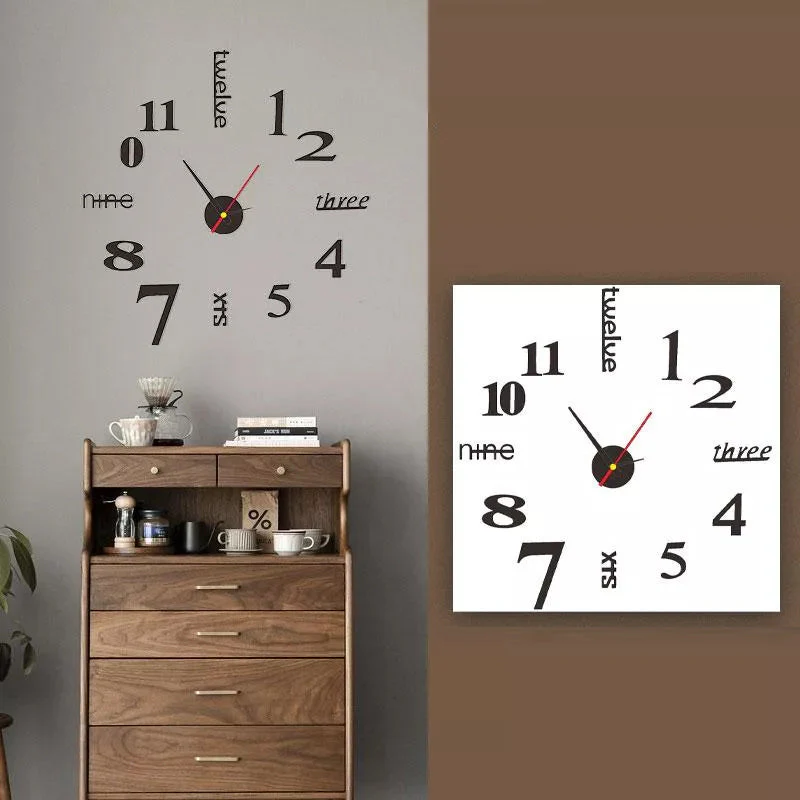 Modern DIY Punch-Free Wall Clock - Image 9