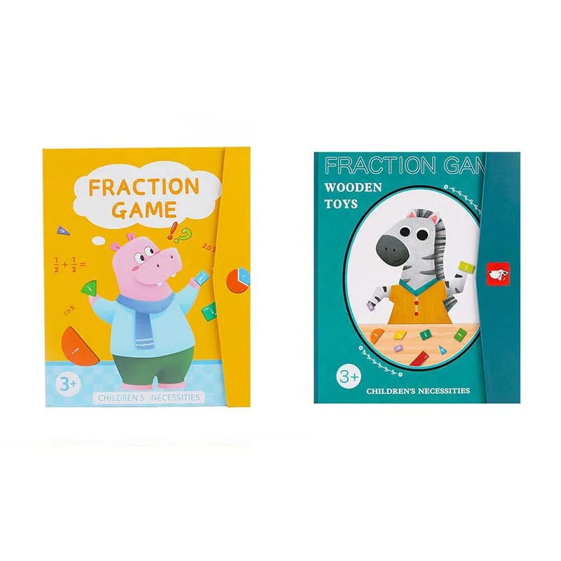 Montessori Magnetic Book Fraction Puzzle For Children - Image 13