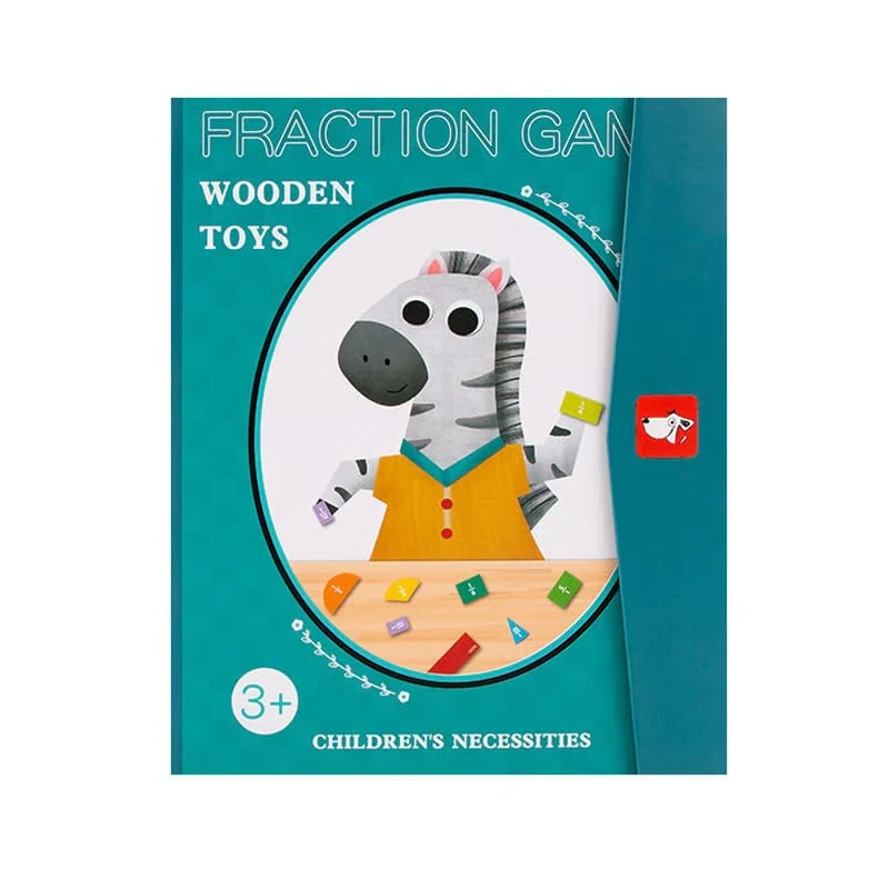 Montessori Magnetic Book Fraction Puzzle For Children - Image 14