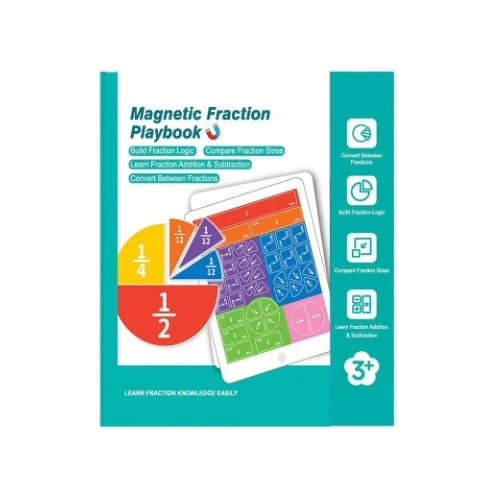 Montessori Magnetic Book Fraction Puzzle For Children - Image 16