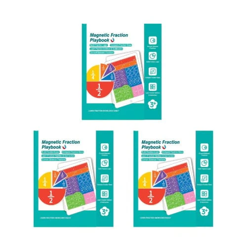 Montessori Magnetic Book Fraction Puzzle For Children - Image 18
