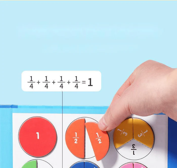 Montessori Magnetic Book Fraction Puzzle For Children - Image 7