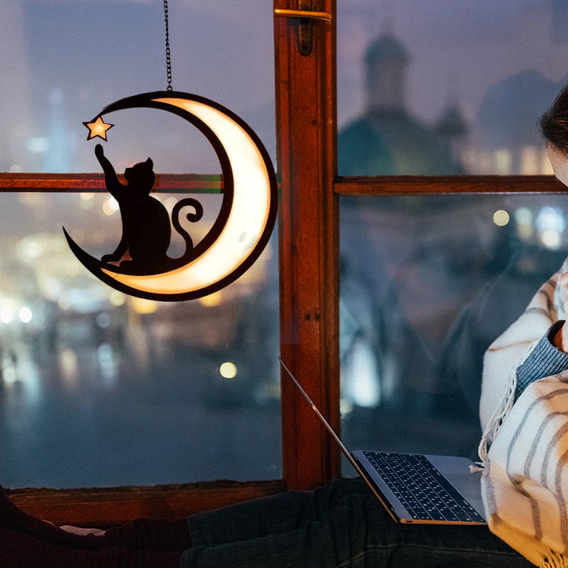 Moon Black Cat Decorations - Image 4