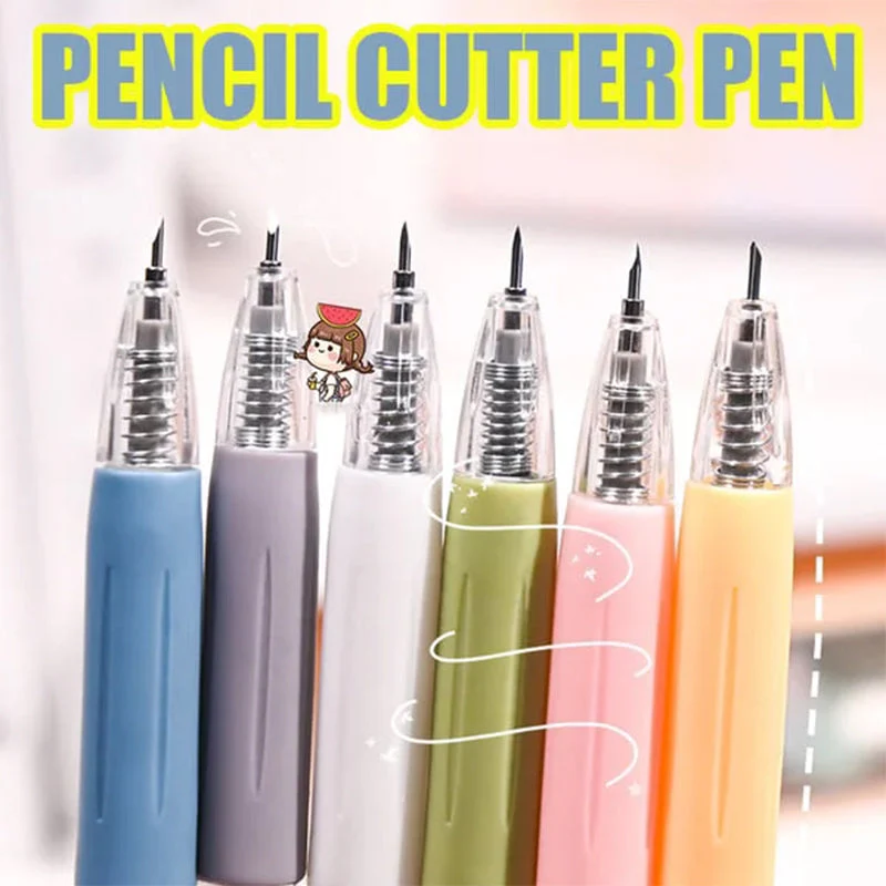 Morandi Cartoon Pattern Student Utility Knife Pen - Image 8