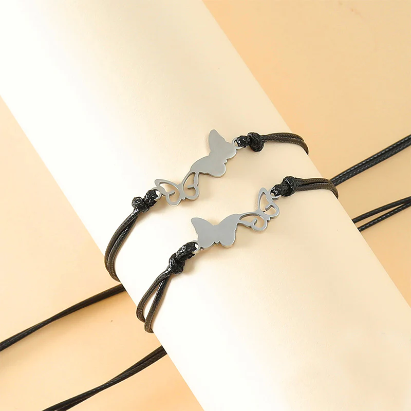Mother & Daughter Butterfly Bracelets - Image 4