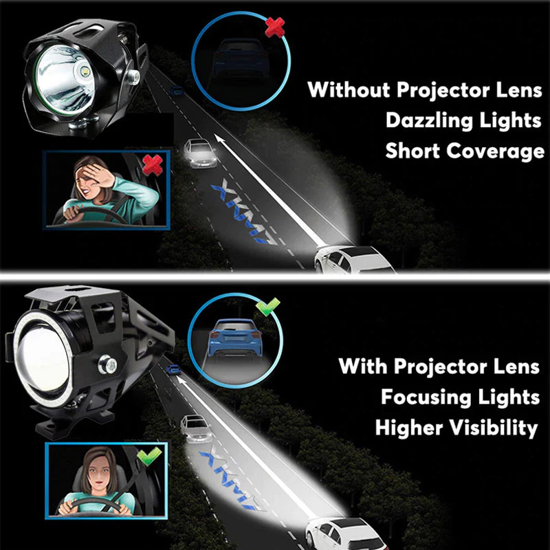 Motorcycle Driving Light LED Auxiliary Light - Image 6
