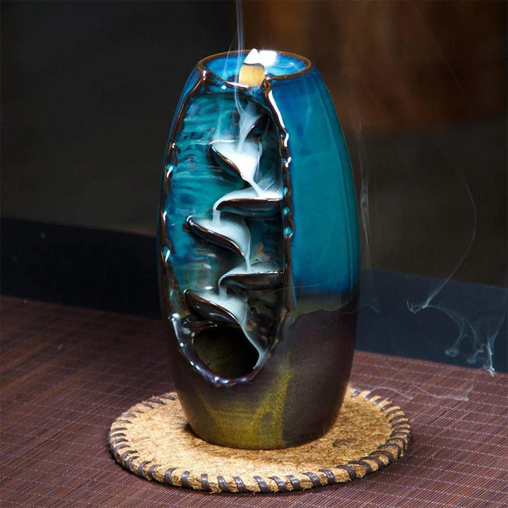 Mountain River Waterfall Back-flow Incense Holder - Image 3