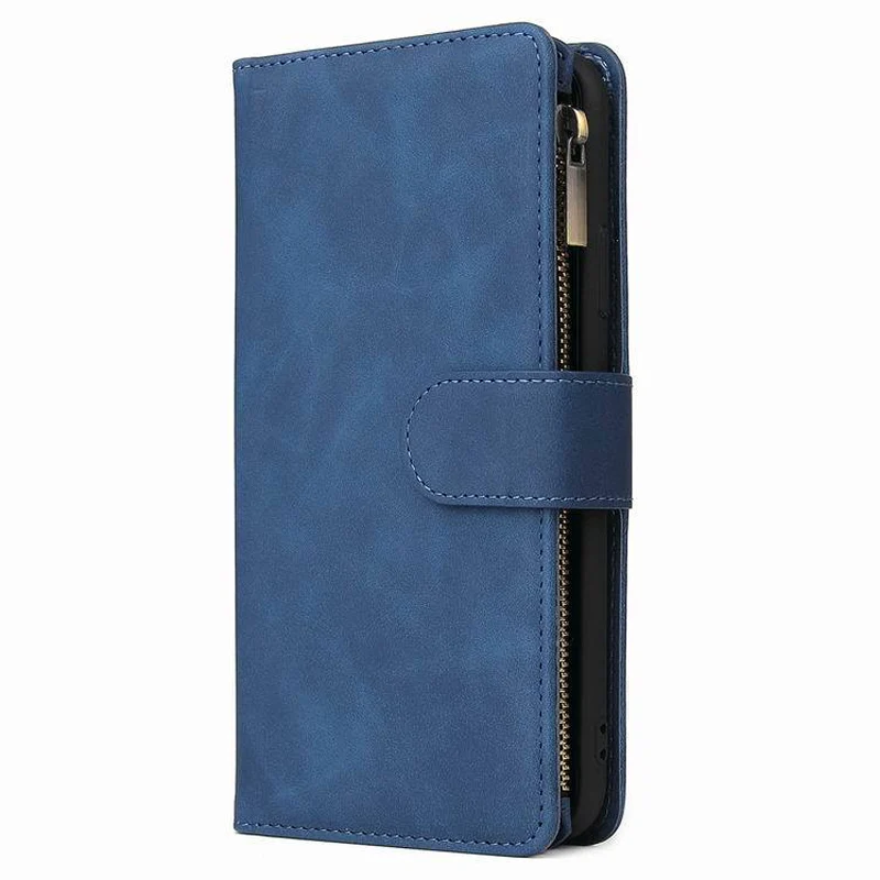 Multi-card Zipper Pocket Leather Case for iPhone - Image 13