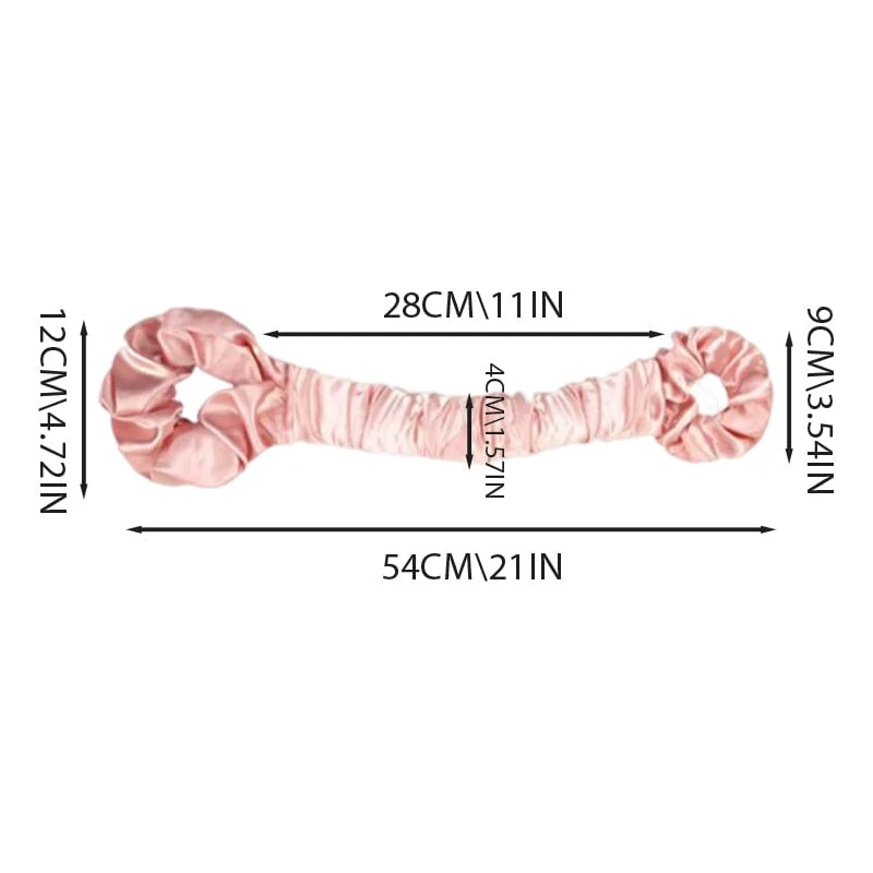 Multi-function Satin Heatless Hair Curler & Hair Tie Non - Image 11
